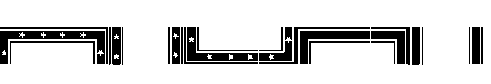 Borders One Regular Font UPPERCASE