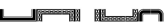 Borders One Regular Font UPPERCASE