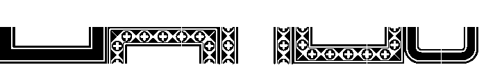 Borders One Regular Font LOWERCASE