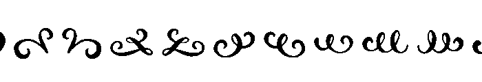 Botanica Ornaments Font UPPERCASE