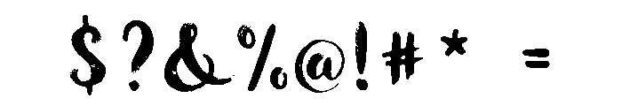Botanica Script Dry Brush Font OTHER CHARS