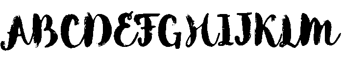 Botanica Script Dry Brush Font UPPERCASE