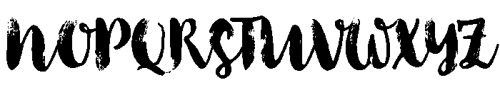 Botanica Script Dry Brush Font UPPERCASE