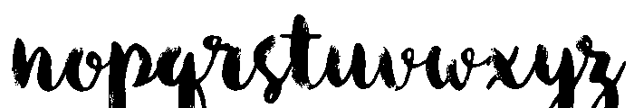Botanica Script Dry Brush Font LOWERCASE