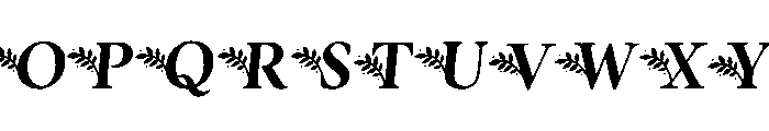 Botany Regular Italic Font UPPERCASE