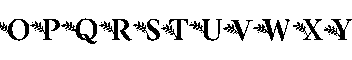 Botany Regular Font UPPERCASE