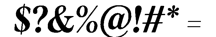 Botany Text Regular Italic Font OTHER CHARS