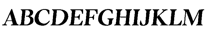 Botany Text Regular Italic Font UPPERCASE