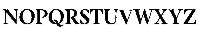 Botany Text Regular Font UPPERCASE