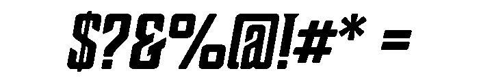 Boucherie Block Bold Italic Font OTHER CHARS