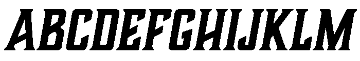 Boucherie Block Bold Italic Font UPPERCASE