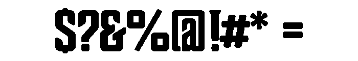 Boucherie Block Bold Font OTHER CHARS