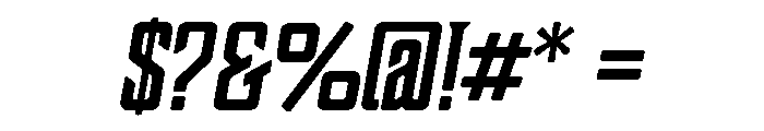 Boucherie Block Regular Italic Font OTHER CHARS