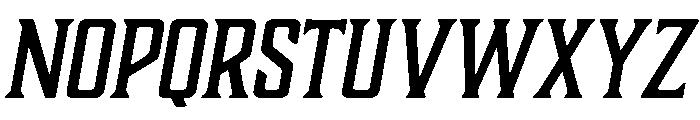 Boucherie Block Regular Italic Font UPPERCASE