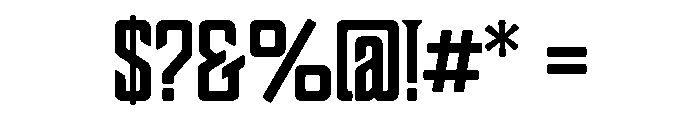 Boucherie Block Regular Font OTHER CHARS