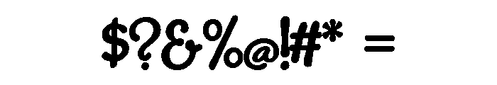 Boucherie Cursive Bold Font OTHER CHARS