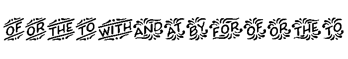 Boucherie Design Elements Catchwords Font UPPERCASE