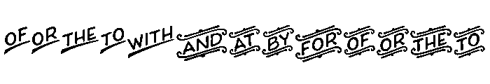 Boucherie Design Elements Catchwords Font LOWERCASE