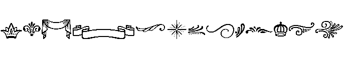Boucherie Design Elements Ornaments Font LOWERCASE