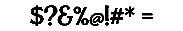 Boucherie Flared Bold Font OTHER CHARS