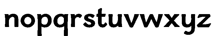Boucherie Flared Bold Font LOWERCASE