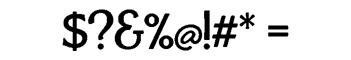 Boucherie Flared Regular Font OTHER CHARS
