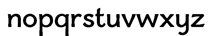 Boucherie Flared Regular Font LOWERCASE