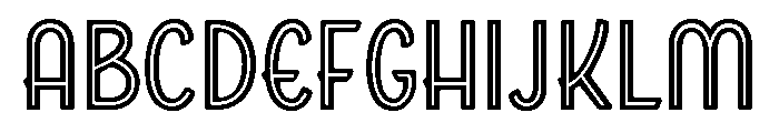 Boucherie Sans Bold Inline Font UPPERCASE