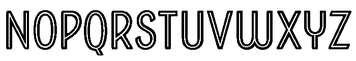 Boucherie Sans Bold Inline Font UPPERCASE