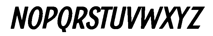 Boucherie Sans Bold Italic Font LOWERCASE