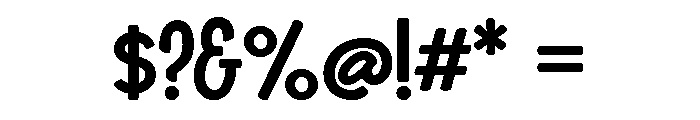Boucherie Sans Bold Font OTHER CHARS