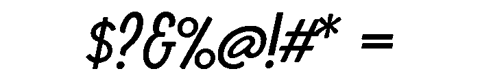 Boucherie Sans Regular Italic Font OTHER CHARS