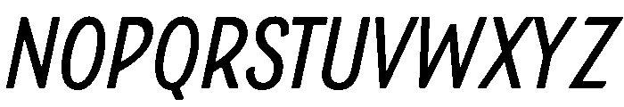 Boucherie Sans Regular Italic Font UPPERCASE