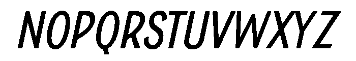 Boucherie Sans Regular Italic Font LOWERCASE