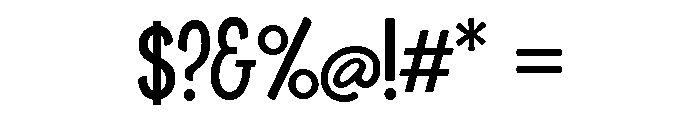 Boucherie Sans Regular Font OTHER CHARS