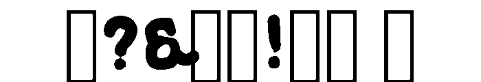 Bough Regular Font OTHER CHARS