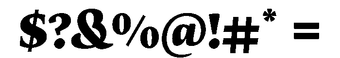 Brag Bold Font OTHER CHARS