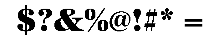 Brag Extra Bold Font OTHER CHARS