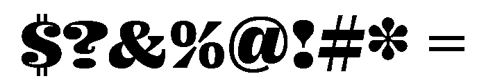 Brag Extra Light Font OTHER CHARS
