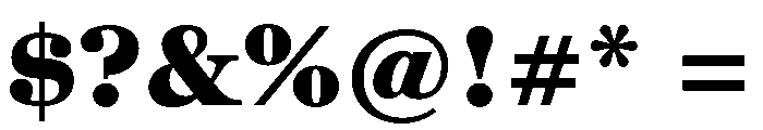 Brag Heavy Font OTHER CHARS