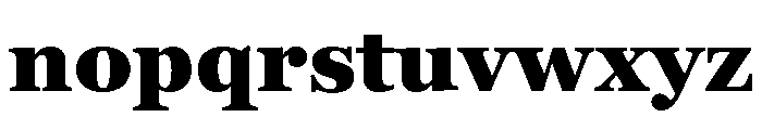 Brag Heavy Font LOWERCASE