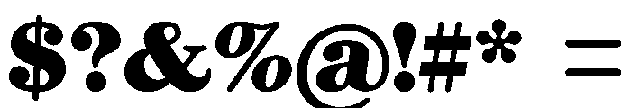 Brag Regular Font OTHER CHARS