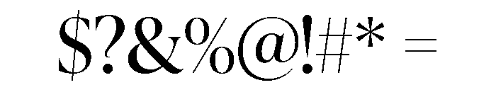Brillante Variable Regular Font OTHER CHARS