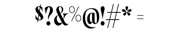 Brillante Variable Thin Font OTHER CHARS