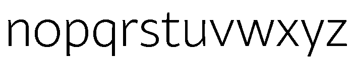 Brisbane Extra Light Font LOWERCASE