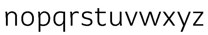 Brisbane Light Font LOWERCASE
