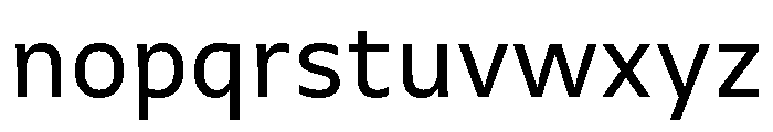 Brisbane Regular Font LOWERCASE