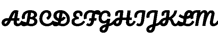 Brooklyn Heritage Script Bold Font UPPERCASE