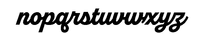 Brooklyn Heritage Script Extra Bold Font LOWERCASE