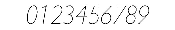 Brooklyn Heritage Script Extra Light Italic Font OTHER CHARS
